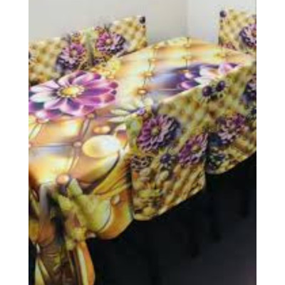 China Premium 3D Print Table Cloth Set